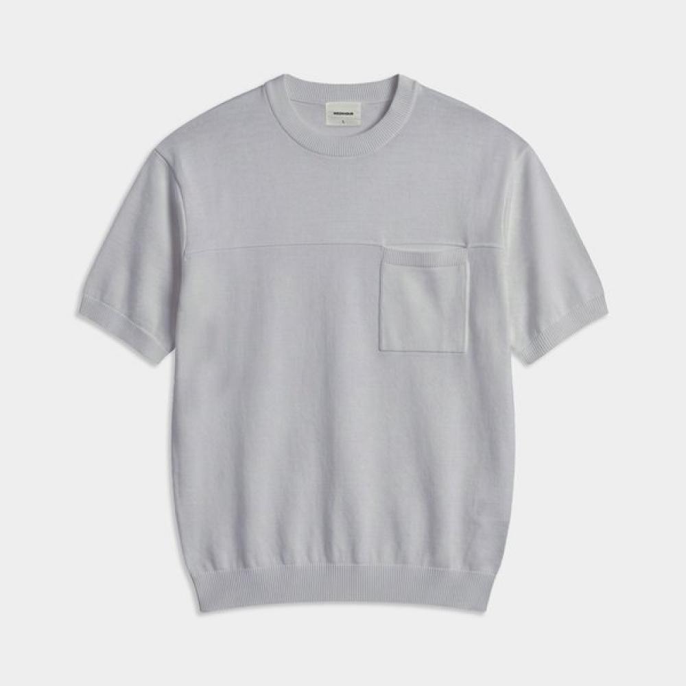 Weekhour Pocket Crewneck Knit Gray GREY/M