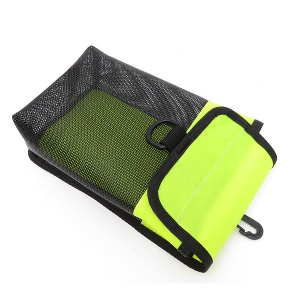 Nylon Heavy Duty Mesh Bag 20x13x7.3cm Scuba Dive Reel Snap New Diving Line Wheel Bag