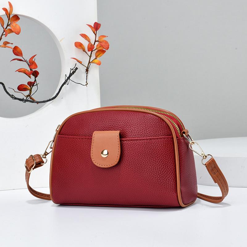 Bag Messenger Bag Women's Texture Shoulder Versatile Mobile Phone Year New Fashion Guangzhou Shiling Bags
