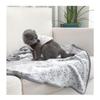 Cartoon Niedliches Pfotenmuster Hund Schlafdecke Super Weiche Plüsch Haustierdecke Warme Kuscheldecke für Hunde Katzen Welpen Decken für Couch Sofa Bett
