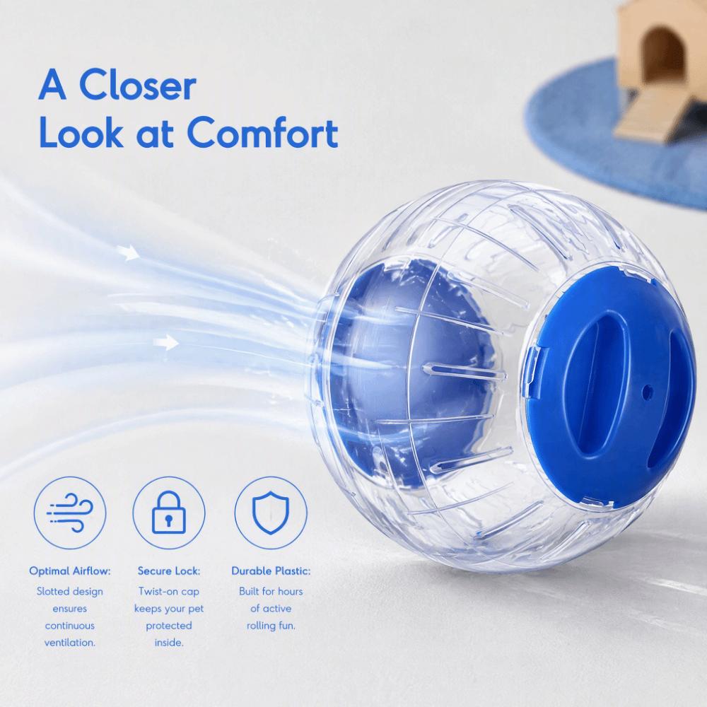 12cm Diameter Pet Running Ball Transparent Pet Activity Sphere  Out-of-Cage Activity
