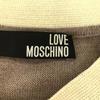 LOVEMOSCHINO směs vlny Pletenina s dlouhým rukávem 44 Béžový x bílý svetr Dámský Použitý