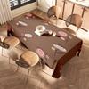 Modern Minimalist Dining Tablecloth with Cartoon Print Perfect for Home Decor Festive Gatherings (High-Quality Material) [120x18