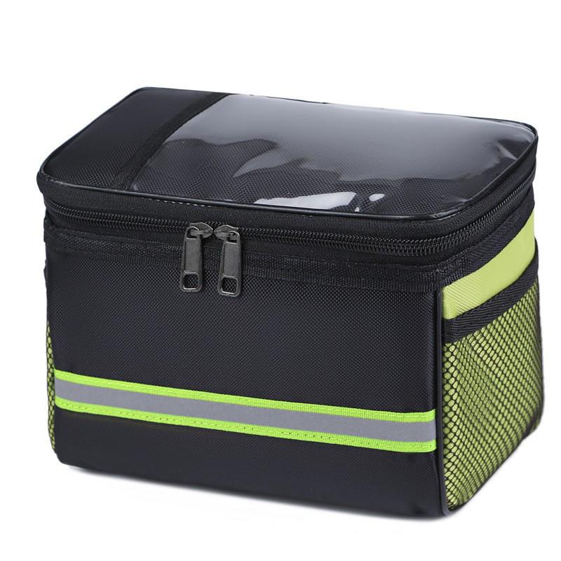 Large Capacity Handlebar Bicycle Bag with Touch Screen for Mobile Phone - Multi-functional Front Bag for Cycling Gear