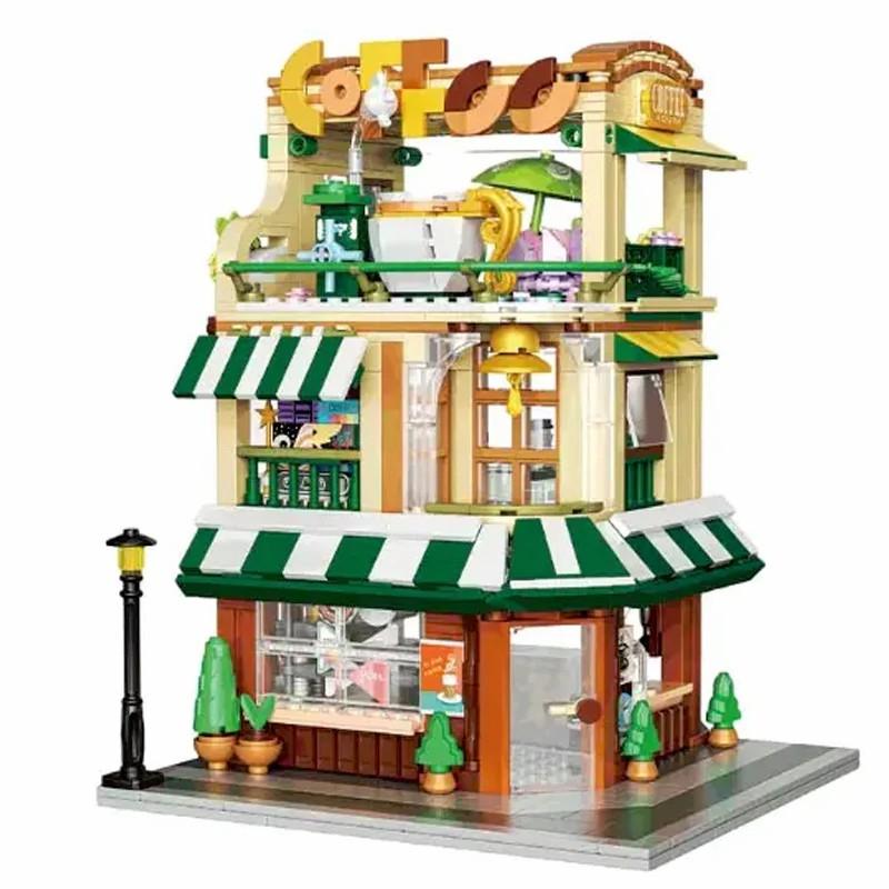 

1003 шт. Creative Expert Street View Сад Ресторан Строительные блоки Город Квартира Магазин Архитектурная модель Игрушка Подарок для девочки без коробки