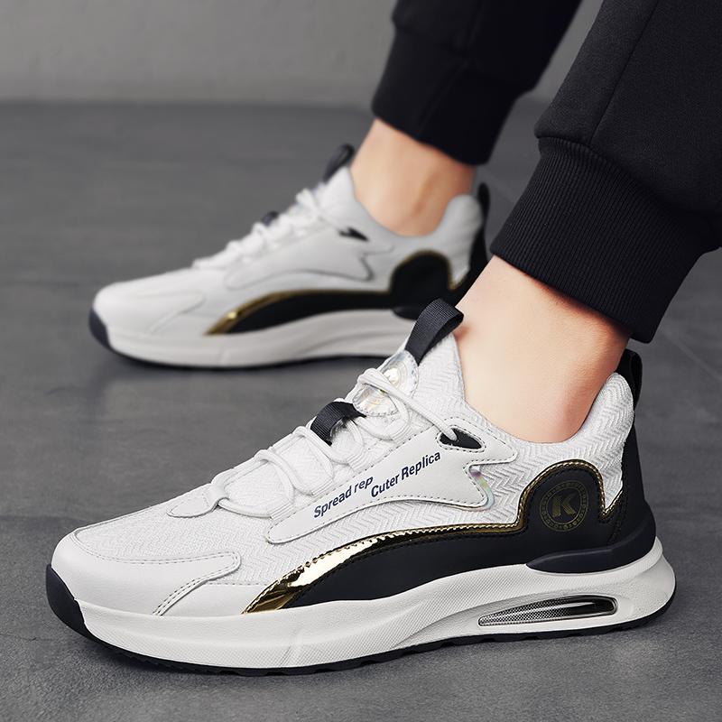 Fashion Men Sneakers Fashion Breathable Tennis Male Casual Running Shoes Non-Slip Knit Lightweight Walking All-Day Comfort Gym Mens Snea