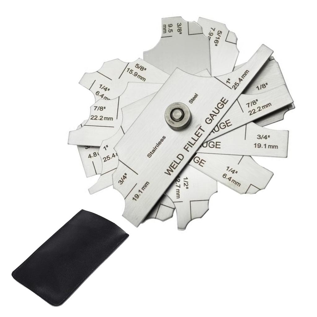 Comprehensive Fillet Weld Set Gage Suitable for Accurate Welding Inspection Manufacturing Measurement In Metric and Inch