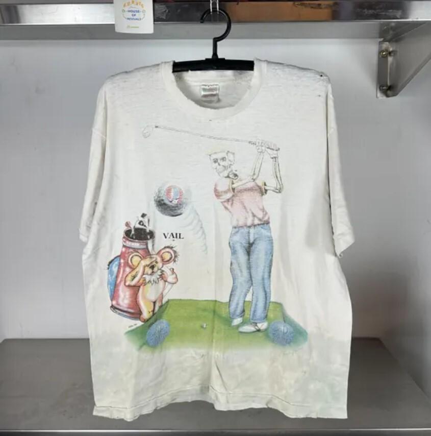 Vintage 1994 Grateful Dead Golf Tour S-5Xl T-shirt Reprint Vintage Grateful Dea S