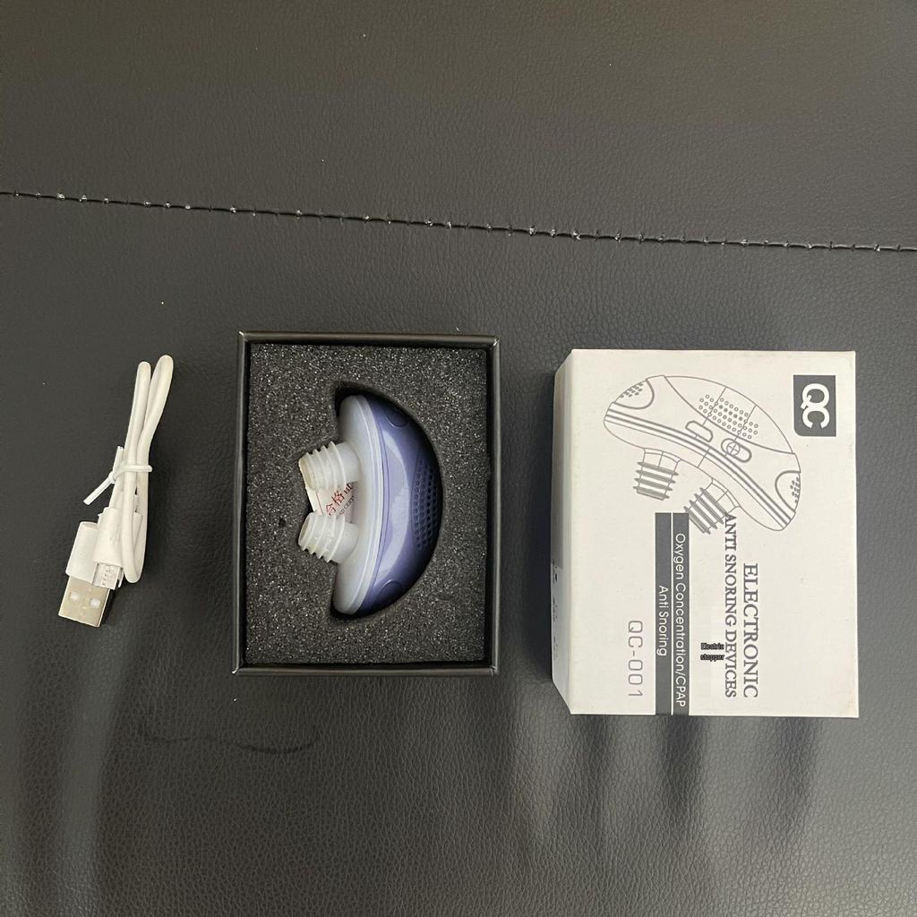 New Compact Electric Anti-Snoring Device for Men and Women - Home Use Solution to Stop Snoring