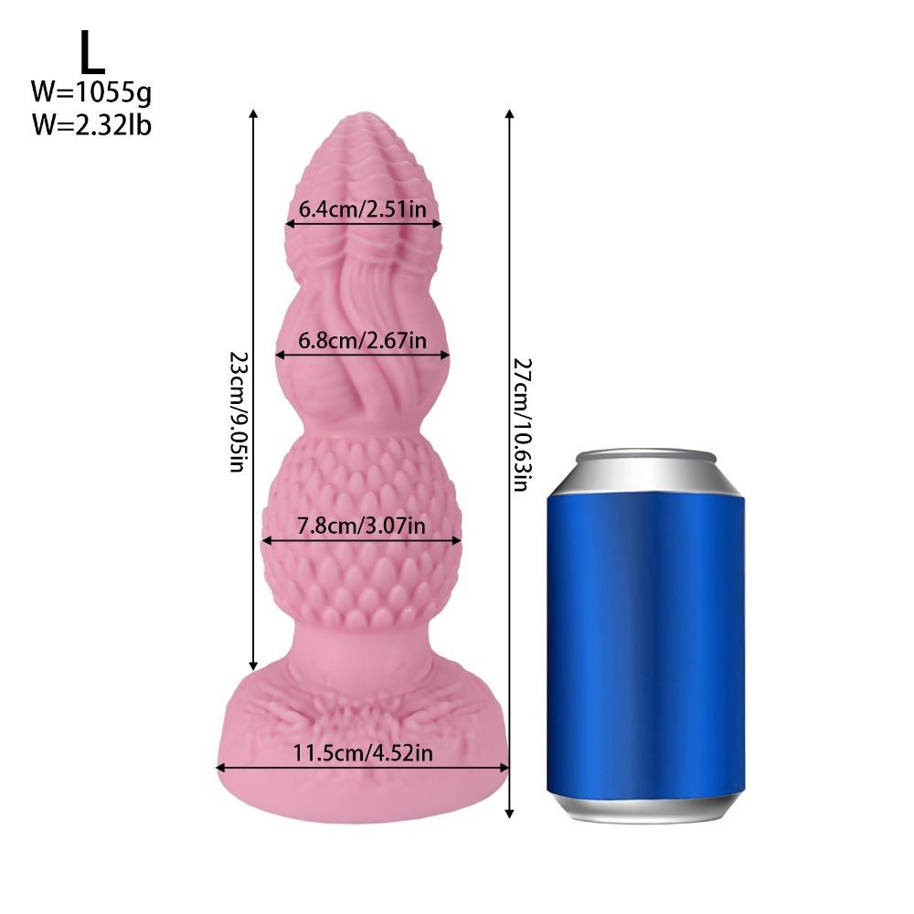 Extra Large Alien-Shaped Anal Plug - Liquid Silicone SM Sex Toy for Men & Women, Ergonomic Posterior Pleasure Device