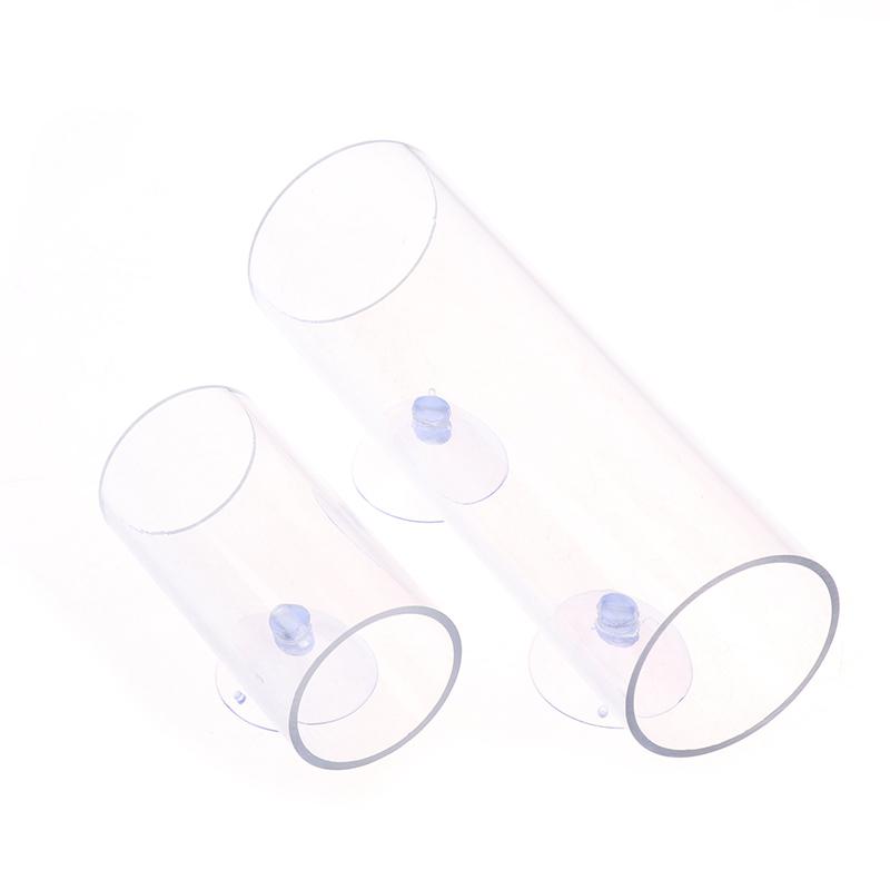 1Pcs Betta Fish Acrylic Tube Tunnel Hollow Design Fish Tank Decorations For Better Observation Fish Improves Betta'S Health