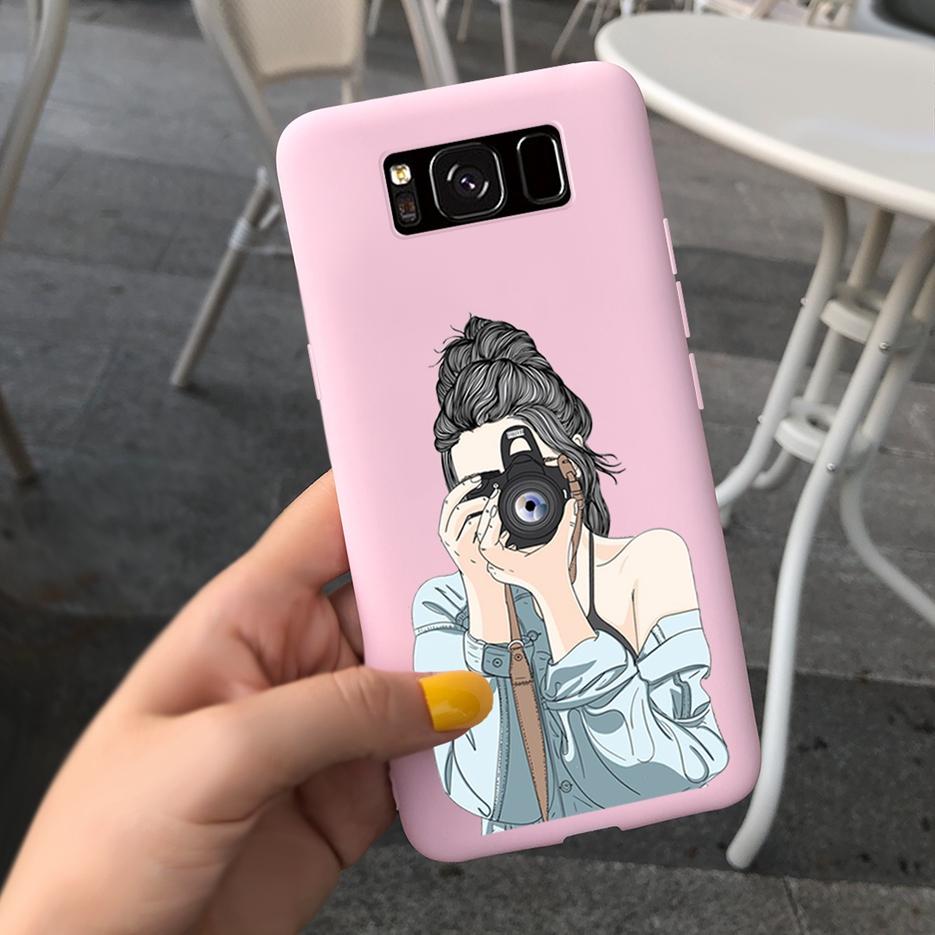 For Samsung Galaxy S8 Case Galaxy S8+ Cover Stylish Sunflower Pretty Girls Cover For Samsung S8 Plus GalaxyS8 S8+ Soft Bags Case