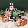 10PCS Christmas Gifts Box Cookies Candy Box Xmas Tree Hanging Christmas Decorations For Home 2025 Navidad Natal New Year Gifts