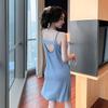 Pajama Dress for Women In Summer Modal with Chest Pad Sexy Wide Truffle Back Strap Medium Length Thin Home Clothing That Can Be Worn Externally