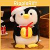 Christmas Santa Claus Snowman Penguin Sled Plush Doll Pendant Children Toy For Holiday Party Decor