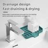 Silicone Drain Soap Box Anti-slip Soap Tray Dishes for Bathroom Washing Table Soap Tray Free Punch Drain Rack BXFZH05