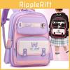Kids School Bag With Ergonomic Shoulder Straps And Cartoon Design For Elementary School Children