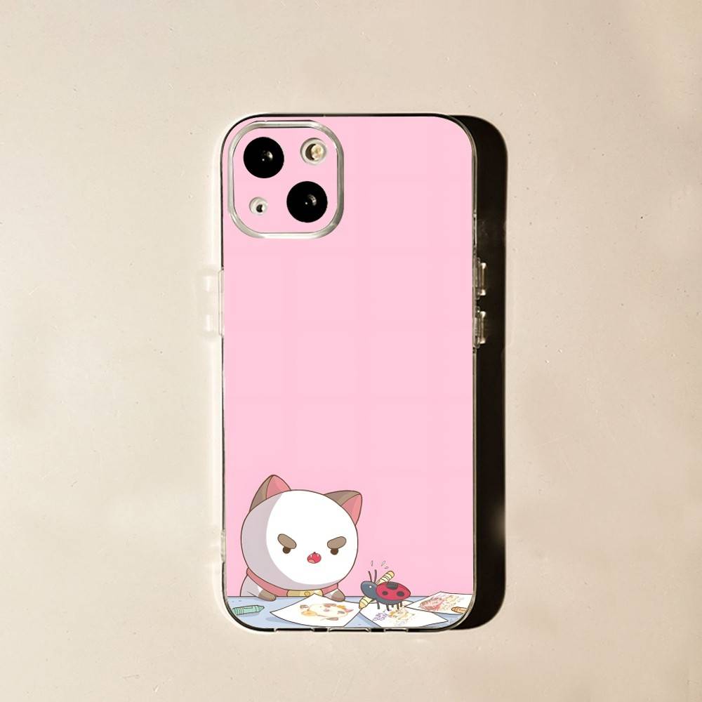 

Cute B-Bee And P-Puppycat For iPhone 17,16,15,14,13,12,11 Pro,Max,Plus,X,XS,XR,SE4,E Mini Transparent Print Phone Case iPhone14PRO