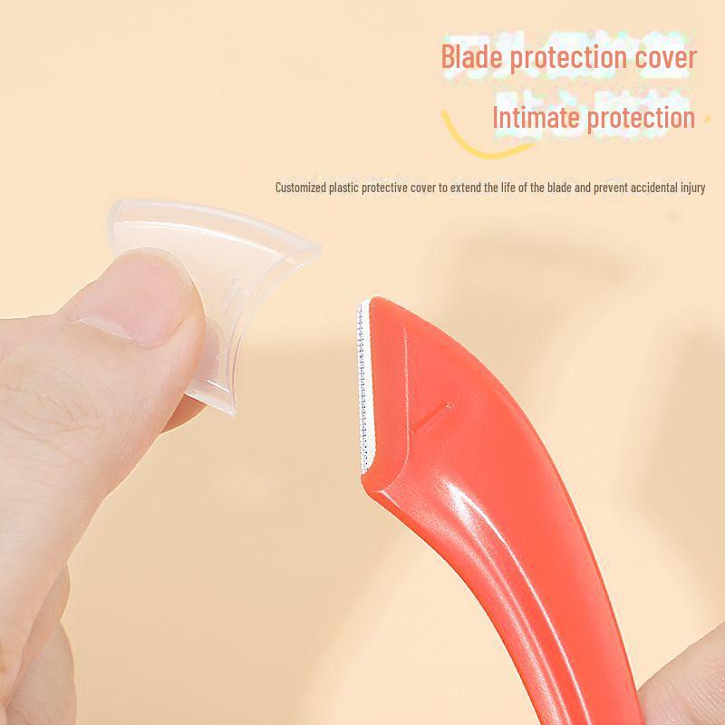 Compact Stylish Crescent Eyebrow Trimmer with Macro Safety Net Blade