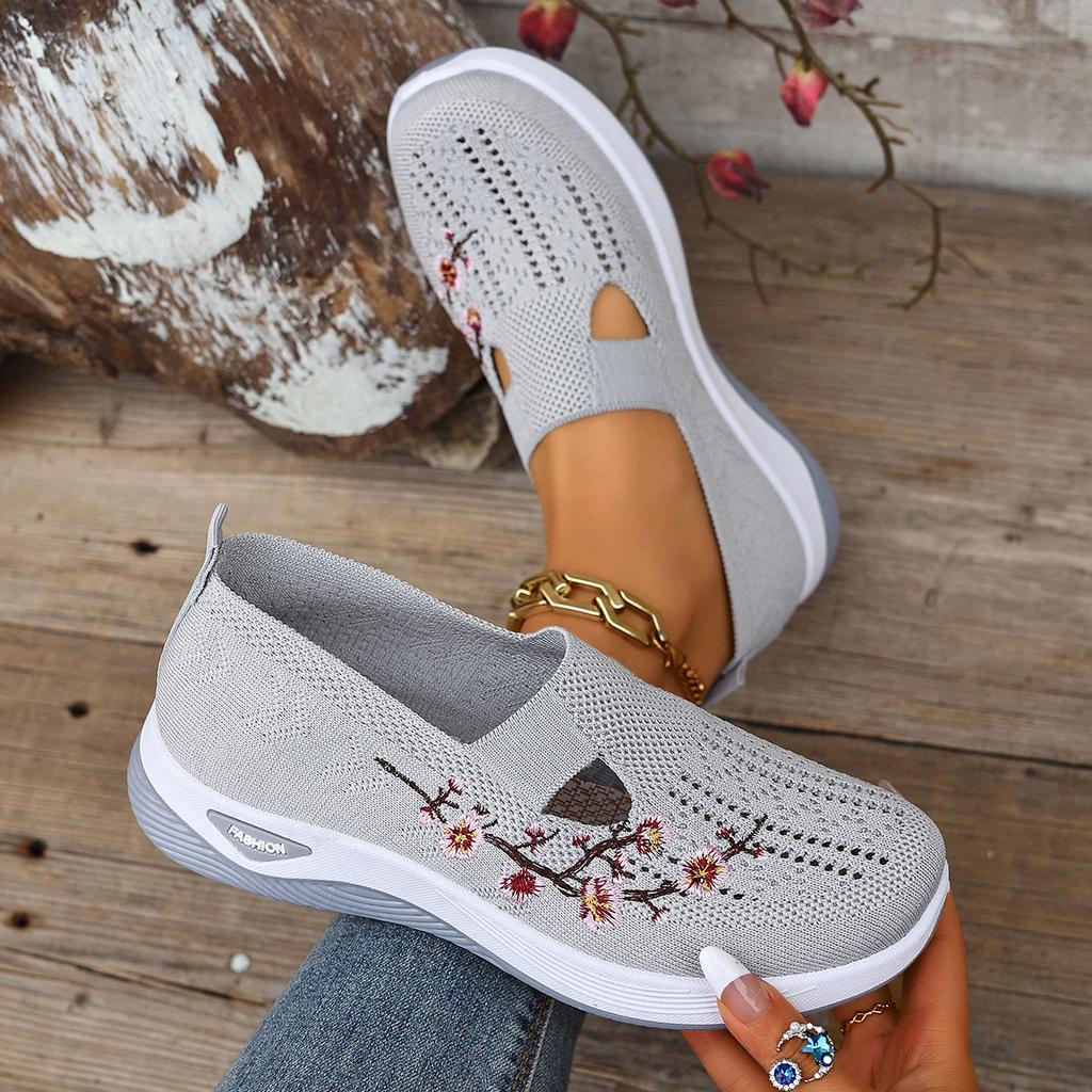 Chaussures Été Sandales Respirantes Baskets Femmes Semelle Souple Antidérapante, Chaussures Décontractées Chaussures de Marche