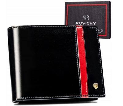 Large, Elegant Men's Wallet Made of Natural Leather - Rovicky