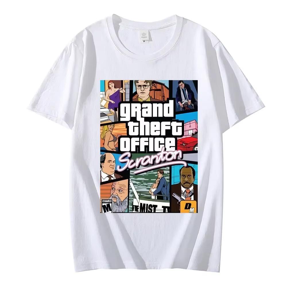 

Офіс Телесеріал Віллі Шрут Майкл Скотт Джим Міффлін Скрентон Футболка Чоловіча Жіноча з Коротким Рукавом Вуличний Одяг Великих Розмірів Топи 4XL