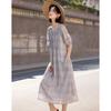 Elegant City Summer Sweet Lace Patchwork A-Line Dress