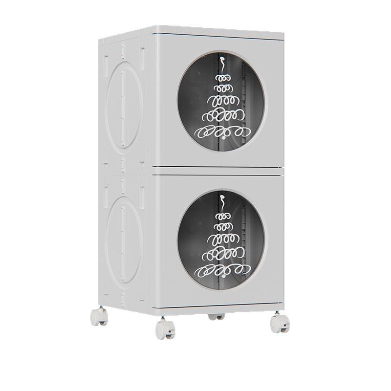 Household Storage boxes 1/2/3/4l arge-capacity multi-layer multifunctional folding storage cabinet toys can be moved simple dust-proof storage box