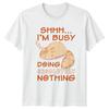Shhh Im Busy Doing Absolutely TShirt Sleeping Cats Birthday Gift For Him