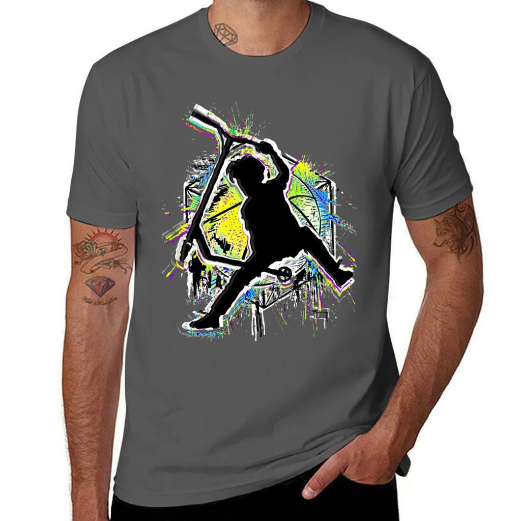 Colorful Scooter  Stuntscooter  Kick Stunt Scooter Tshirt Quick Dry Outdoor Sports Tshirt