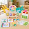 Preschool Mathematics Teaching Board Hands-on 2-in-1 Math and Clock Learning Toy