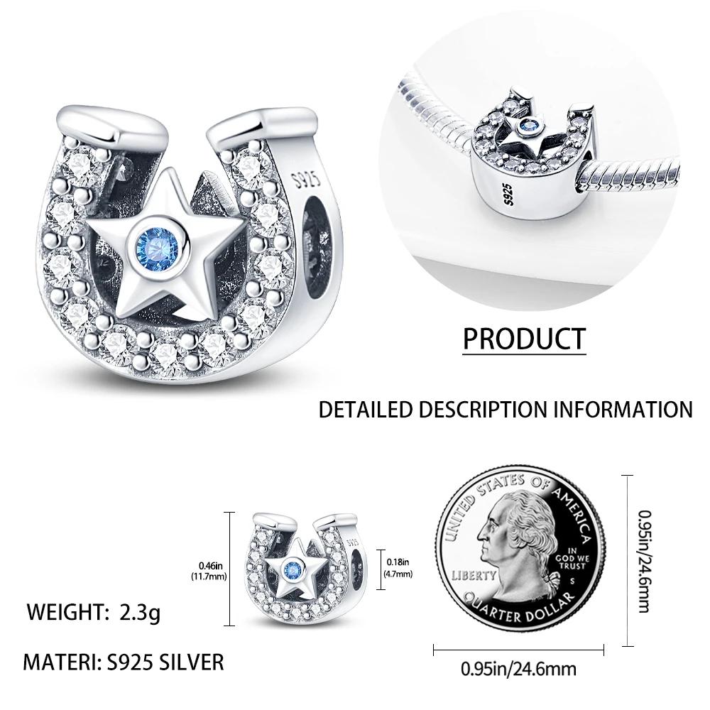 Copper Green Horseshoe Clover Pendant Charms Fit Originalbracelet Charm Beads Necklace Diy Female Jewelry