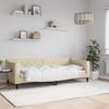 Vidaxl Sofa With Sleeping Function, Cream, 80X200 Cm, Upholstered In Fabric