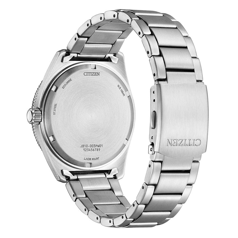 Citizen Men's Eco-Drive Analog Watch AW1760-81W Stainless Steel Bracelet Turquoise Blue Silver Standard Size