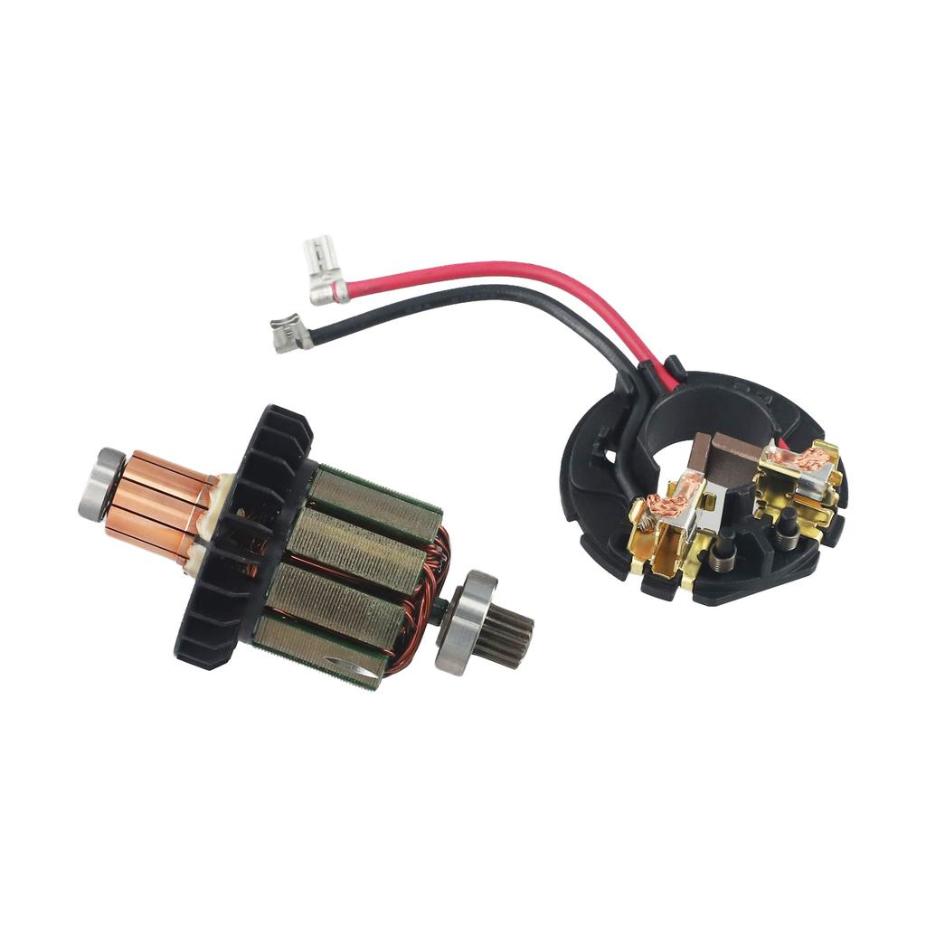 Rotor Armature Carbon Brush Holder Petrol Gas 619380-9 619583-5 Part Replacement Set For MAK HP482D DHP482 DDF482