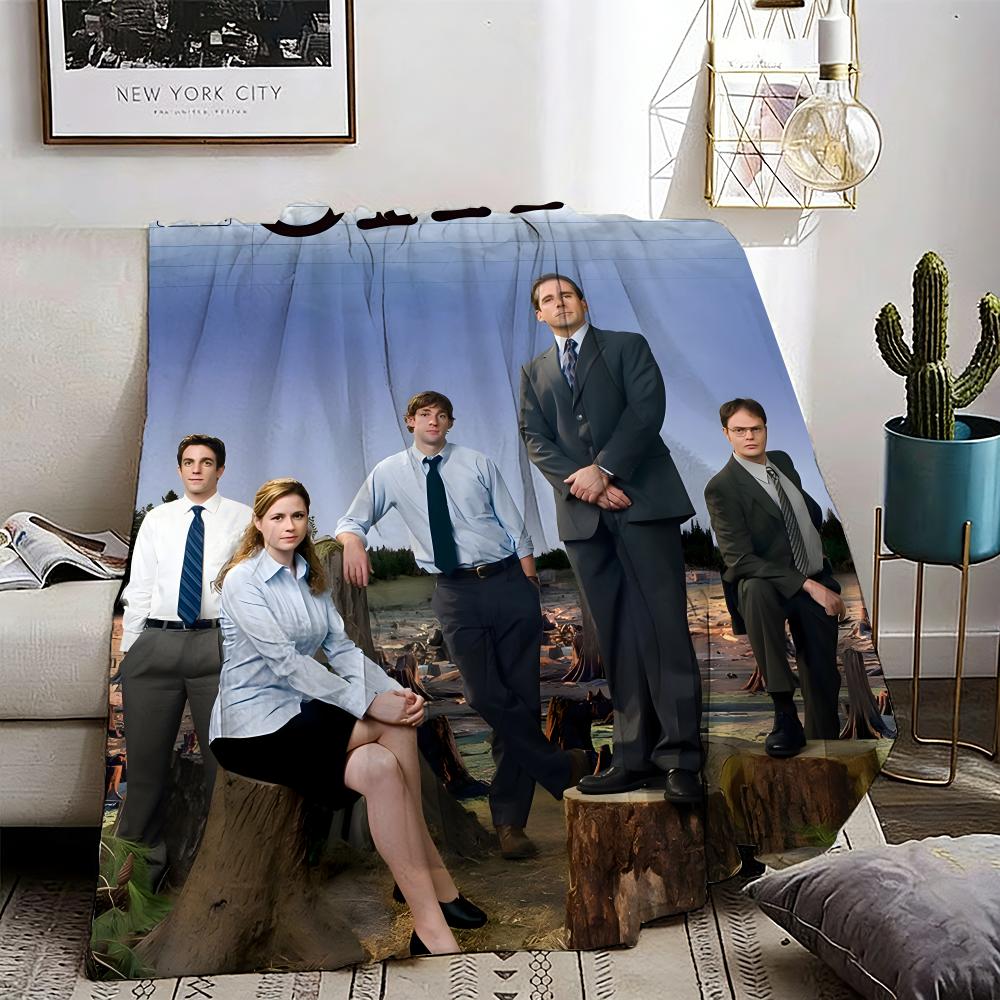 The Office Throw Lightweight 240g Flannel Blanket Soft Skin-friendly for Summer Cooling 75X95CM