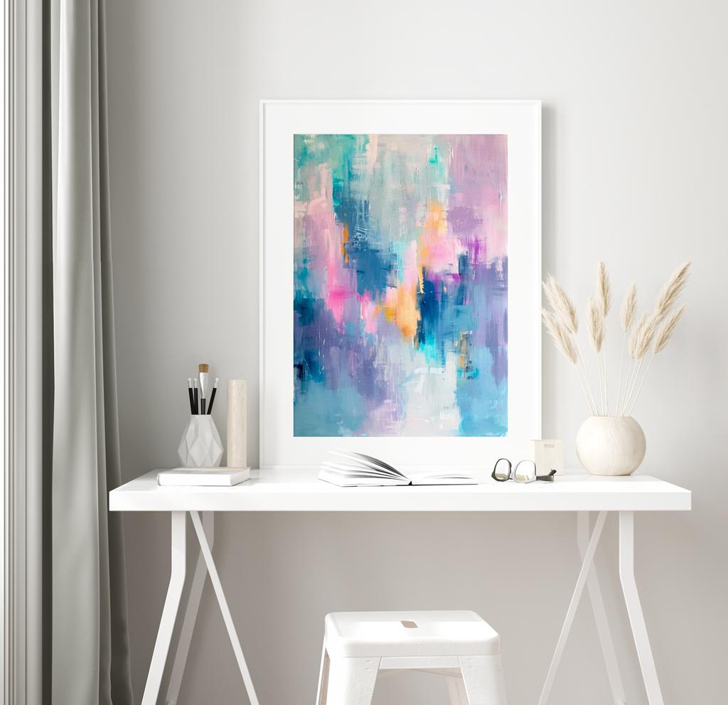 Plakat abstrakcja malarska