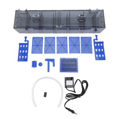 Aquarium Filter Double Suspension Waterfall Progressive Filtration System Fish Tank Hang On Filter