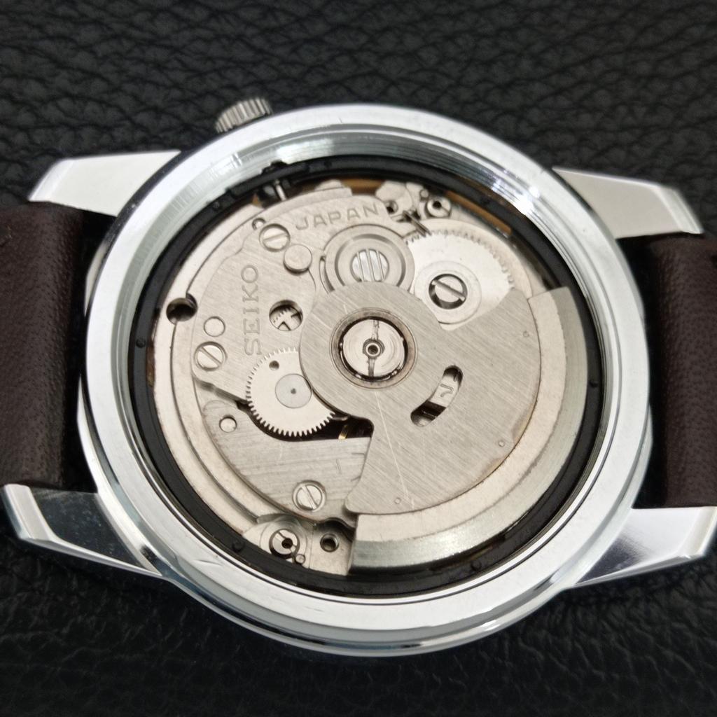 SEIKO 5 AUTOMATIC VINTAGE REFURBISHED JAPAN MENS BROWN DIAL WATCH a445430-1