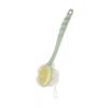 Double-Sided Long-Handled Back Scrubber with Soft Bristle & Bath Ball for Shower Massage