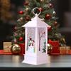 Christmas Lantern Lamp Decorative Home Decoration for Table Fireplace Dining Snowman Bronze