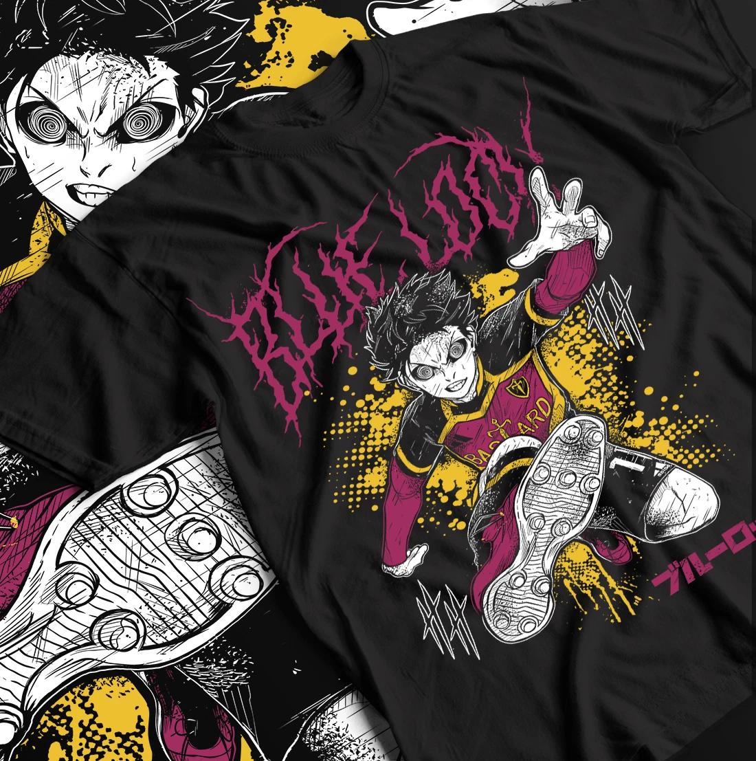 Yoichi Isagi Blue Lock Shirt, Bachira Rin Nagi Anime Gift Tee, Anime Shirt Gift L