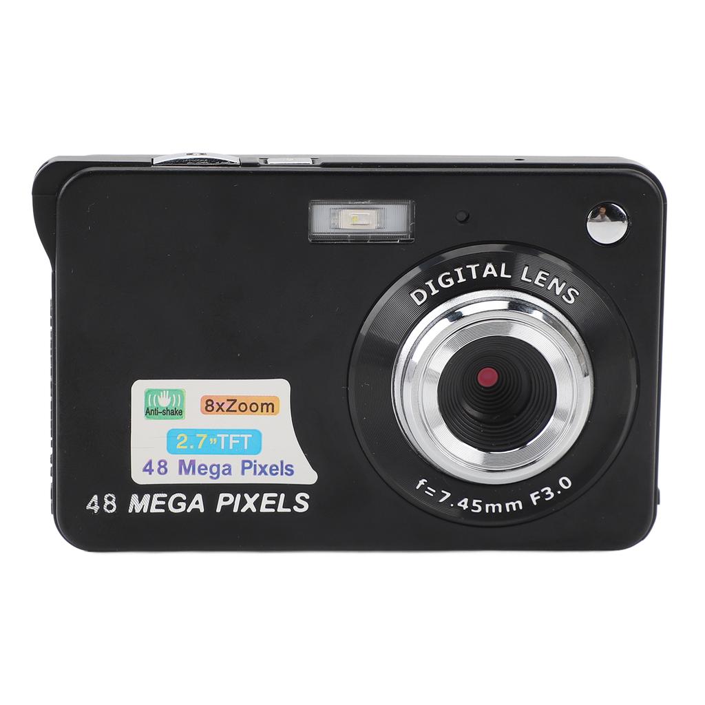 Digital Camera 48MP 4K 8x Zoom Anti Shake 2.7inch TFT Display Autofocus Auto Face Beauty Multi