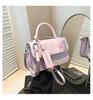 Niche bag women's new summer versatile shoulder messenger bag splicing portable small square bag