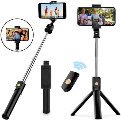 Bluetooth Selfie Stick, Mini Extendable Selfie Stick In Aluminum Alloy, Extendable Monopod for iPho