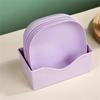 10Pcs Multi-function Spit Bone Dish Household Food Grade Plastic Spit Bone Dish Round Square Set Dining Table Garbage Plate