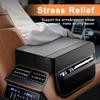 Universal Car Armrest Box Booster Pad Premium Memory Foam Elbow Rest with Pocket Central Leather Armrest Pad Car Accessories