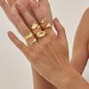 DIEZI 6pcs/set Fashion Punk Knuckle Rings For Women Bohemian Vintage Geometric Gold Silver Color Open Joint Ring Men Jewelry