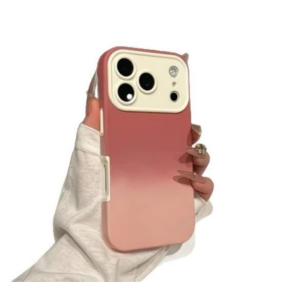 Premium Color Block Skin-feel 2-in-1 Drop-proof Case for iPhone 17 Pro Max/16/15
