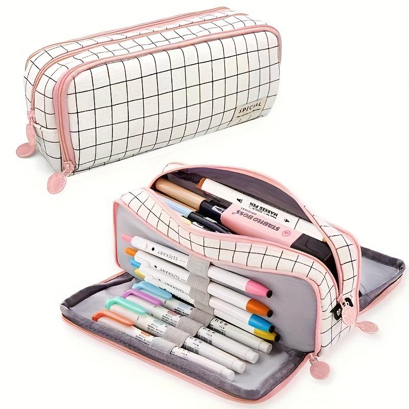 Large Capacity Multi-Layer Pencil Case: Stylish & Portable Stationery Organizer for Students & Adults
